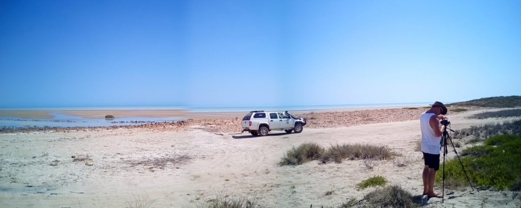 Pardoo Station caravan park coast line