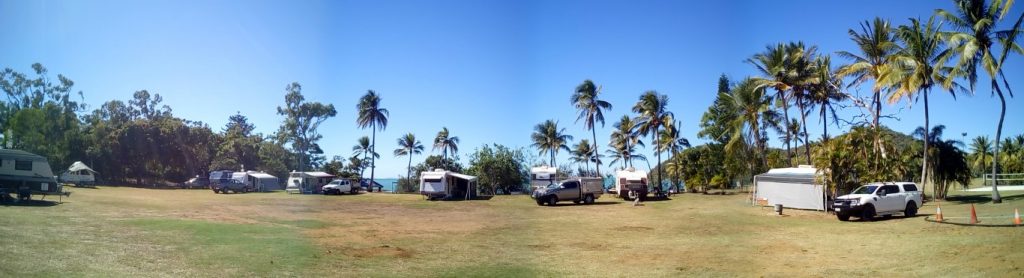 Halliday Bay Golf Club Queensland camping RV caravan sea view