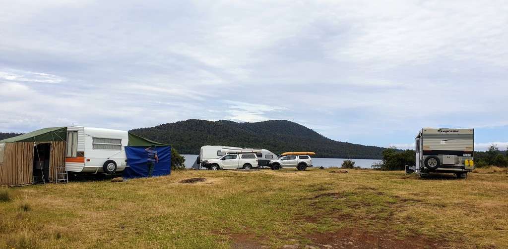 Free Camps In Tasmania Brady's Lake Tasmania camp by the water main area