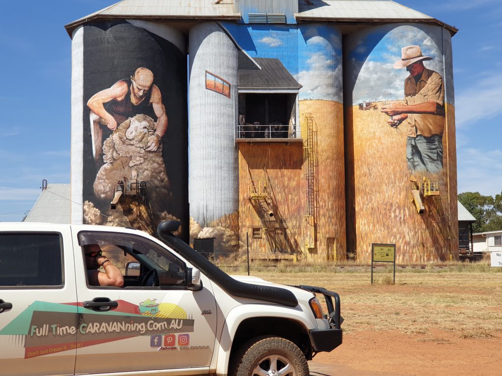 Weethalle New South Wales Silo Art full time caravanning