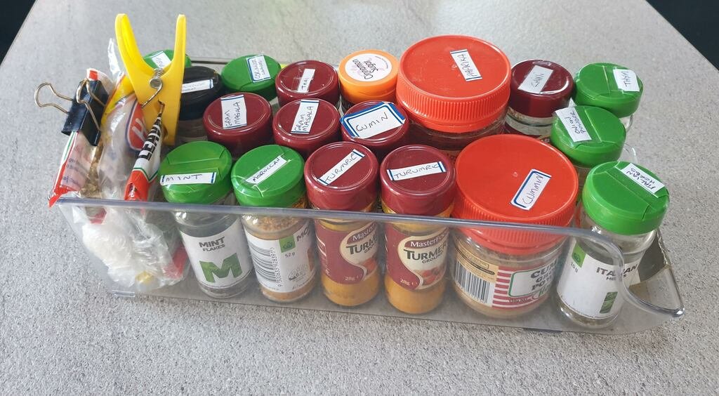 caravan storage ideas spices