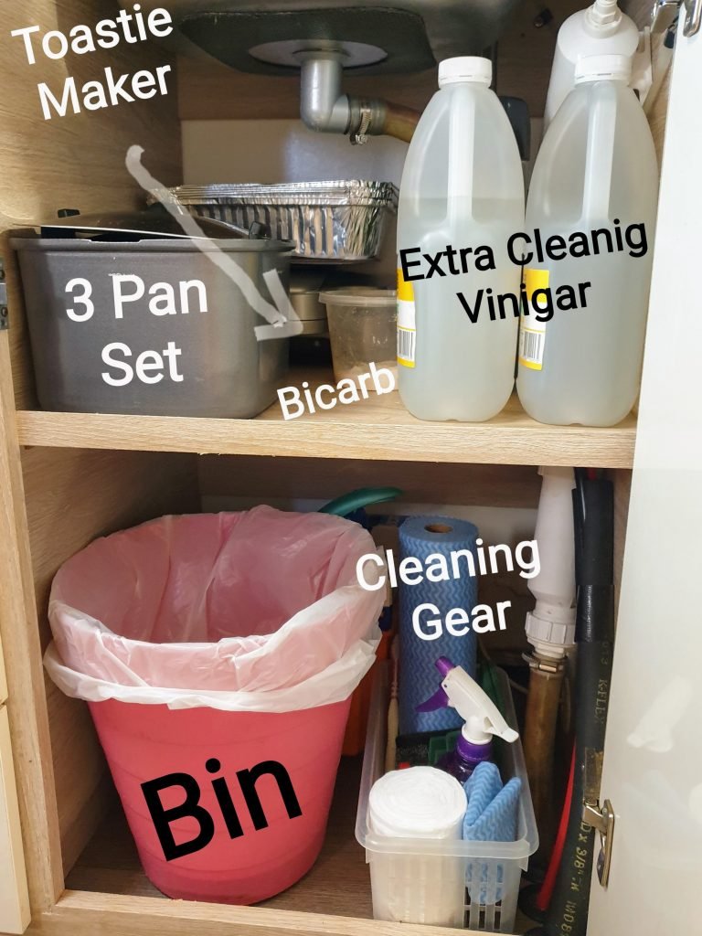 under sink caravan storage ideas