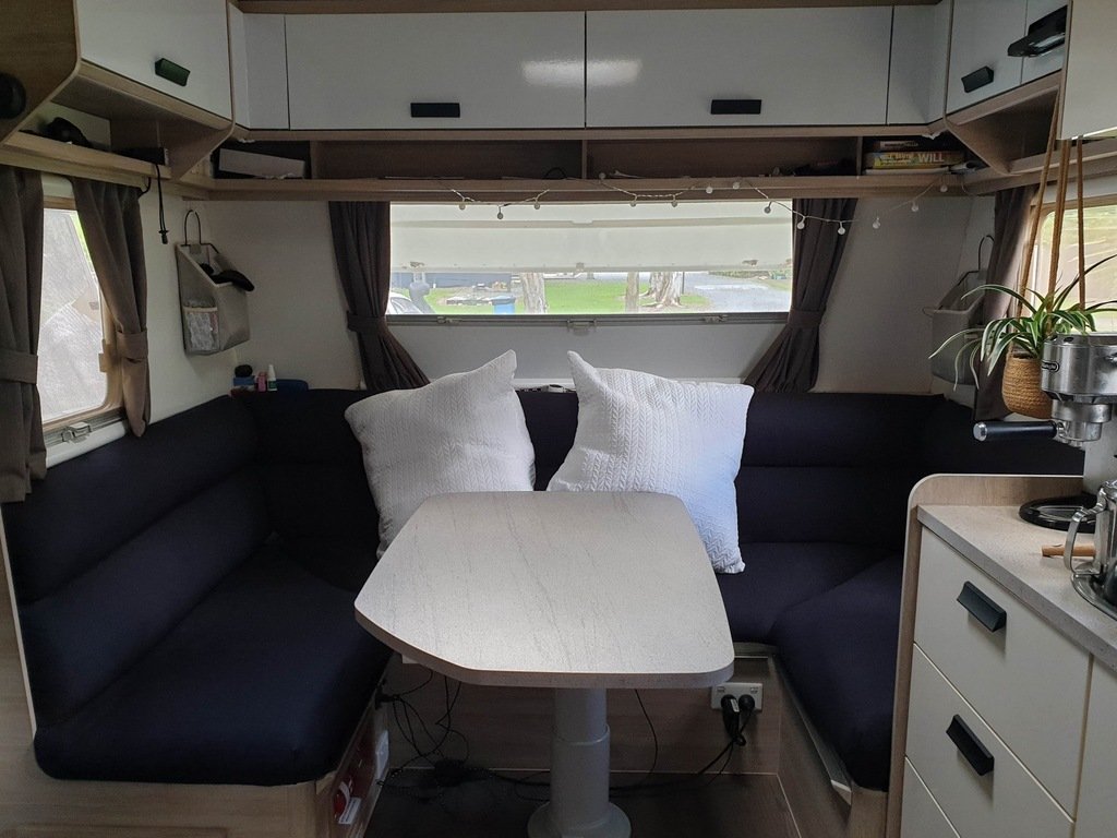 Upholstering Our Caravan Lounge Fulltime Caravanning