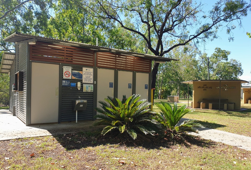 Amenities block disabled toilets and showers Junction Park Theodore 7 day Donation Camp Queensland