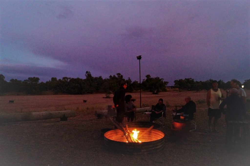 Wooramel Station communal fire-pit