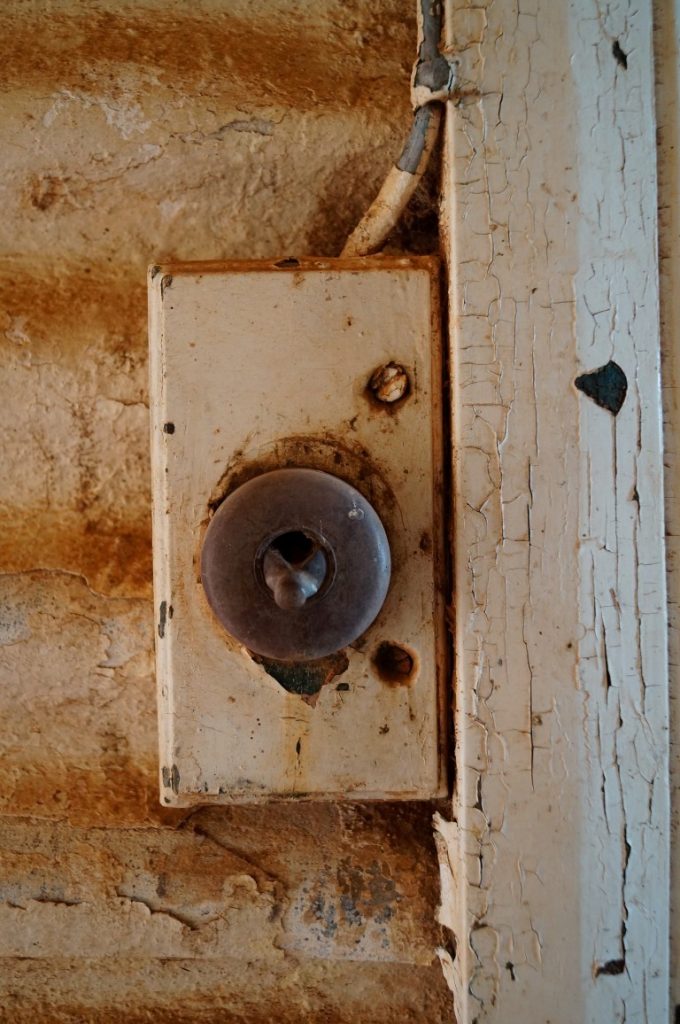 cattle station home historic light switch