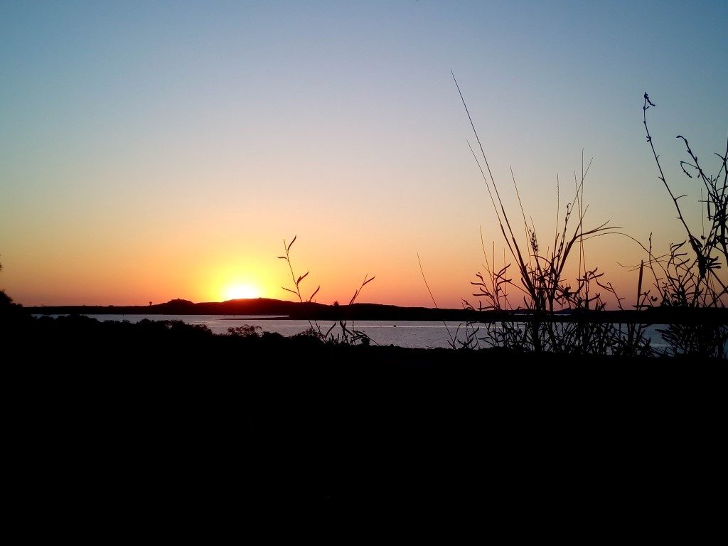 Dampier Caravan Park sunset WA