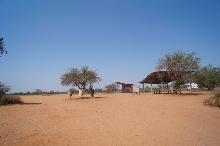 Degrey River rest area seating area