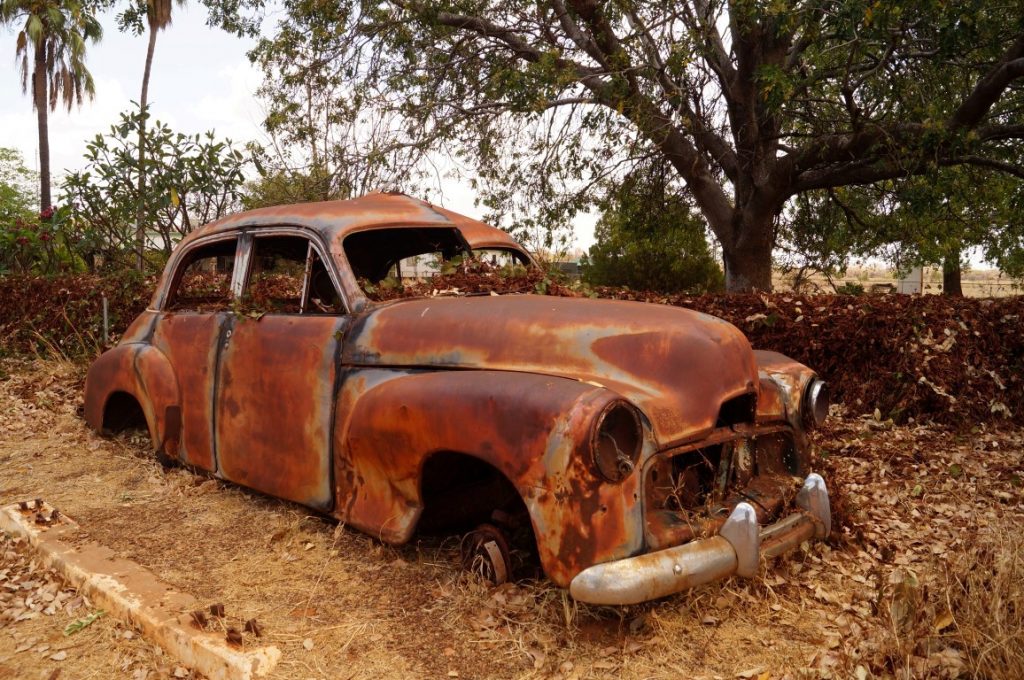 Banka Banka Station Northern Territory Memorabilia old car