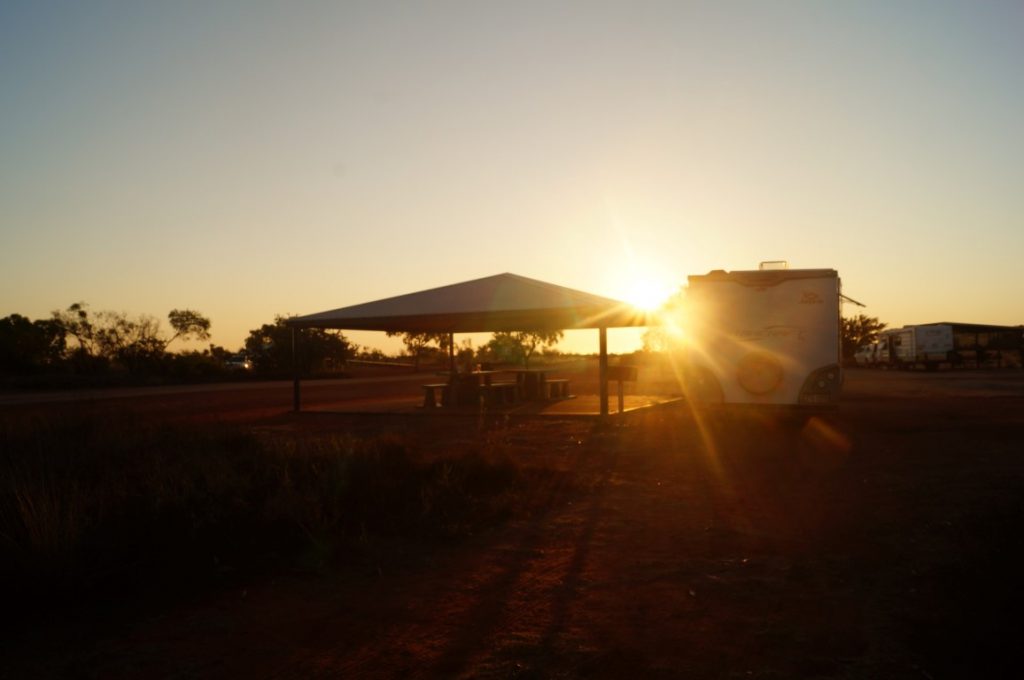 Goldwire Reas Area Western Australia sunset