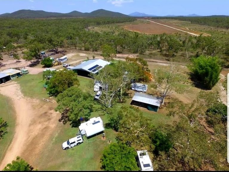 Glen Erin Farm Stay Bowen drone shot