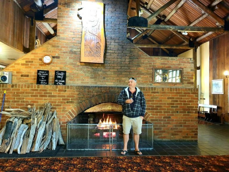 Derwent bridge wilderness hotel fireplace