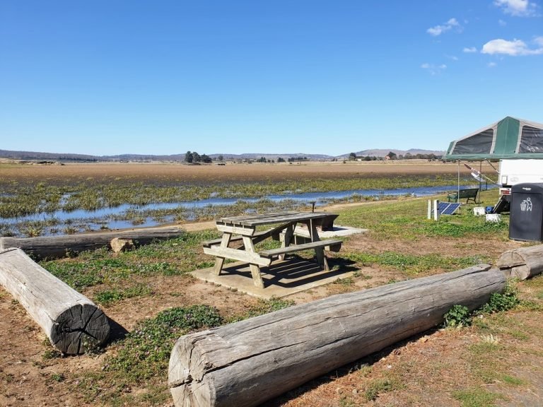 Free Camps In Tasmania Lake dulverton at the camp in Oatlands Tasmania
