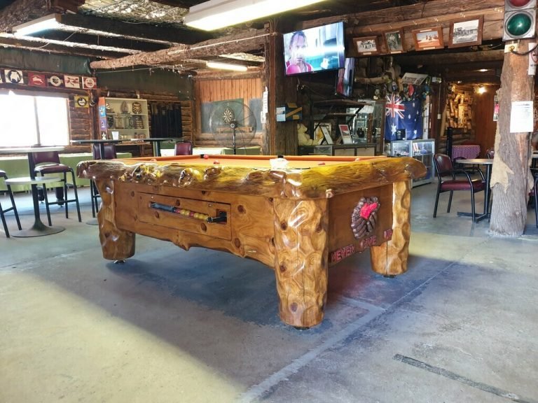 Pool table club in the scrub pub lightning ridge NSW