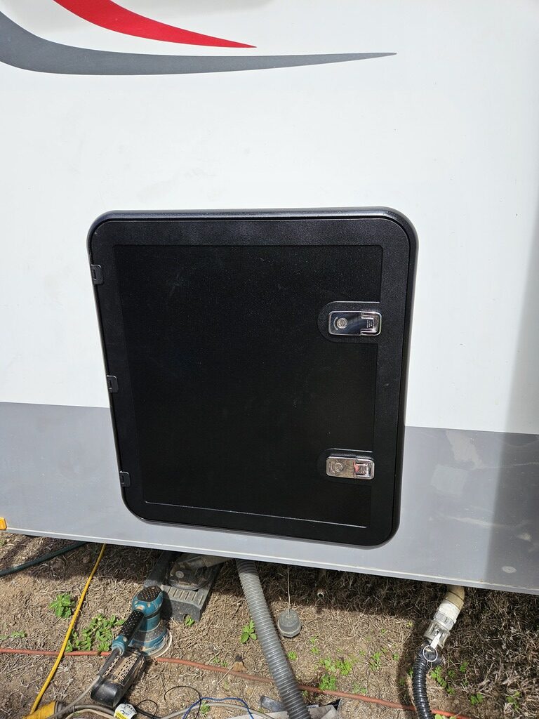 Large door hatch for caravan Natures Head Toilet